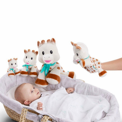 Personalisiertes Schmusetuch Baby / Handpuppe mit Name / Sophie la Girafe Geschenk zur Geburt