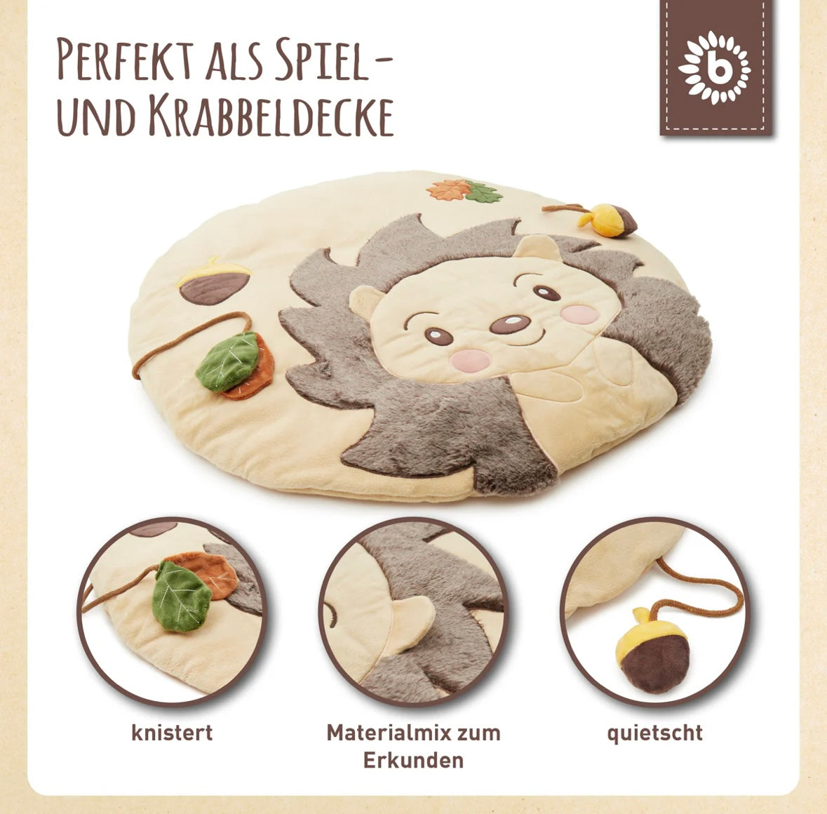 Detailaufnahme des Produkts und seiner sorgfältigen Verarbeitung