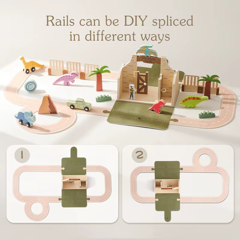 Spielfeld Bahn für Kinder aus Holz