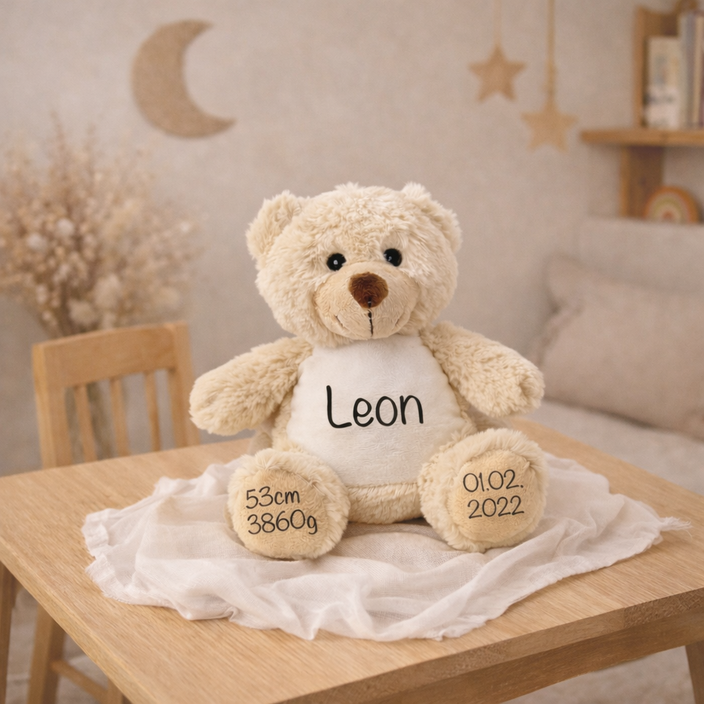 Kindergeschenkidee mit persönlichem Namen - Geschenk zur Geburt 