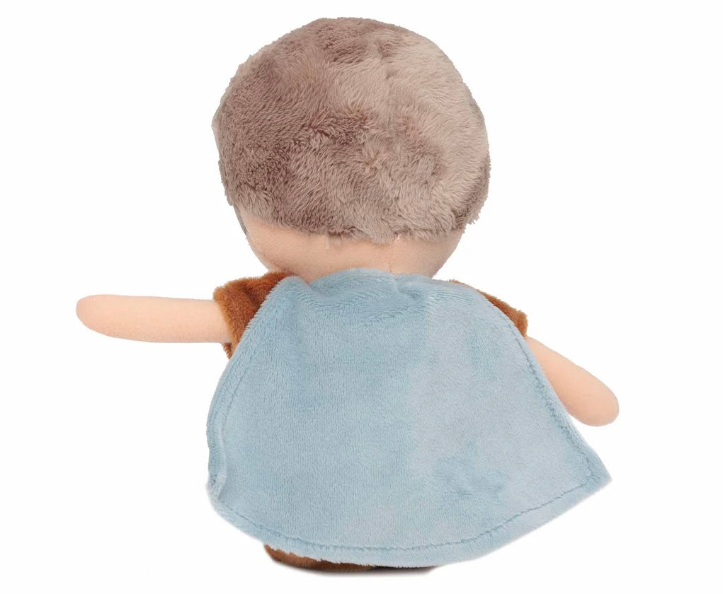 Weiches Kuscheltier Held mit Namen personalisiert – einzigartiges Babygeschenk für kleine Helden