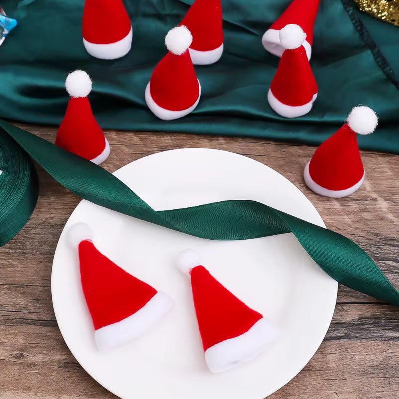 Weihnachtsmütze mit Namensaufdruck für Flaschen