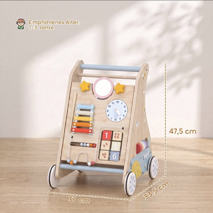 Maße des AIYAPLAY Lauflernwagens: 37 x 33,5 x 47,5 cm für Kinder von 1 bis 3 Jahren