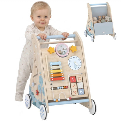 AIYAPLAY Babywalker mit rückseitigem Stauraum für Spielzeug und Bücher