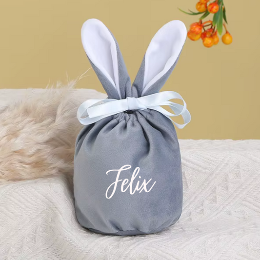 Ostersäckchen mit Name | aus Samt | verschiedene Farben