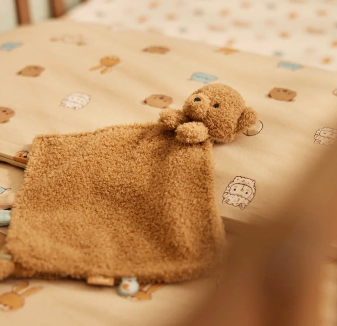 Jollein Teddy Bear Schmusetuch Biscuit als kuscheliger Begleiter im Babybett