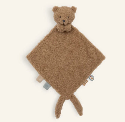 Jollein Schmusetuch Teddy Bear Biscuit aus weichem Bouclé von vorne