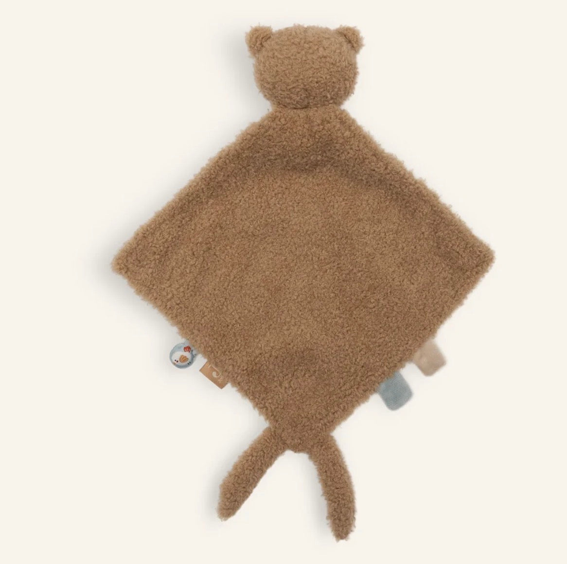 Rückseite des Jollein Schmusetuchs Teddy Bear Biscuit