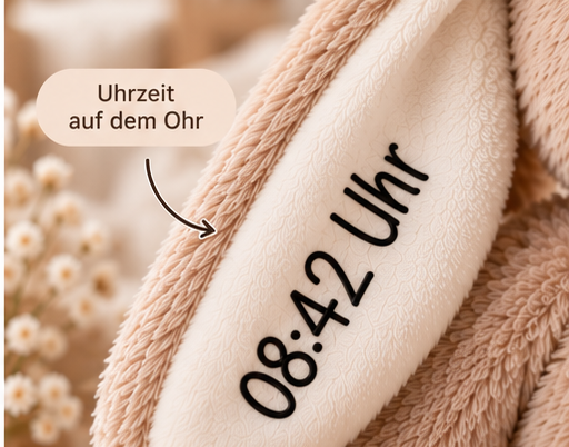 Nahaufnahme eines liebevoll personalisierten Produkts mit Wunschname