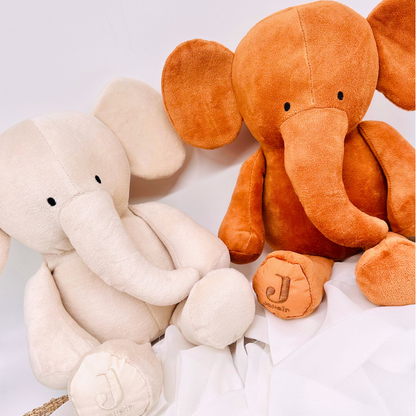 Kuscheltier Elefant Personalisiert / Baby Geschenk - einzigartigliebe