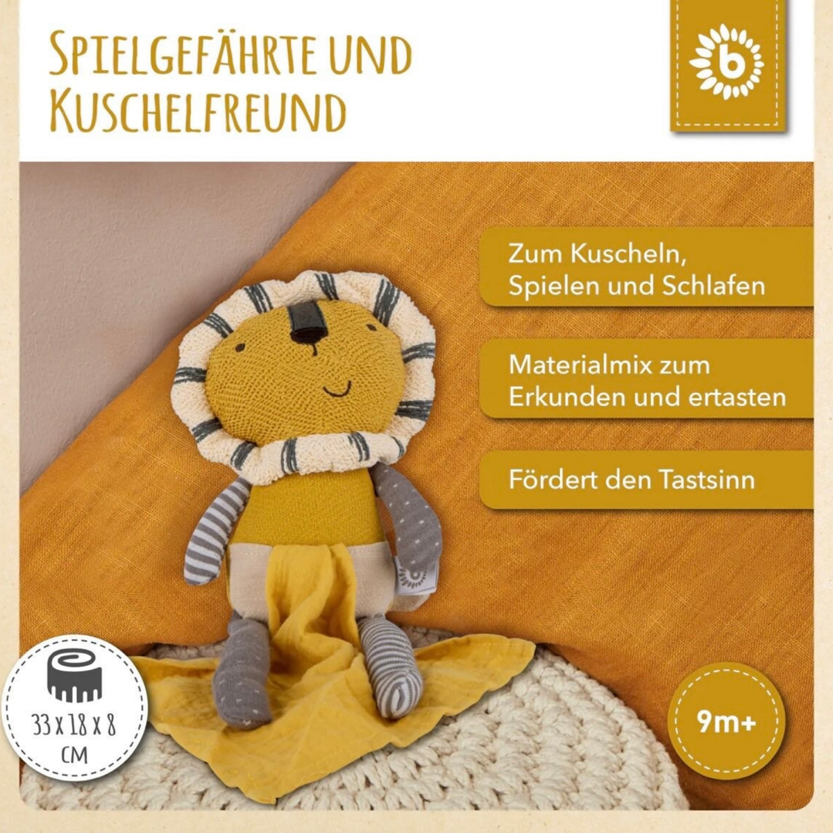 Kuscheltier Löwe Personalisiert mit Name, Geburtsdaten - einzigartigliebe