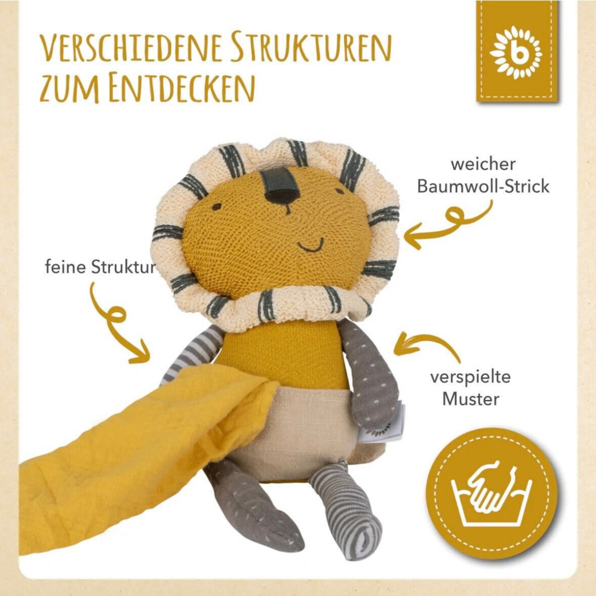 Kuscheltier Löwe Personalisiert mit Name, Geburtsdaten - einzigartigliebe