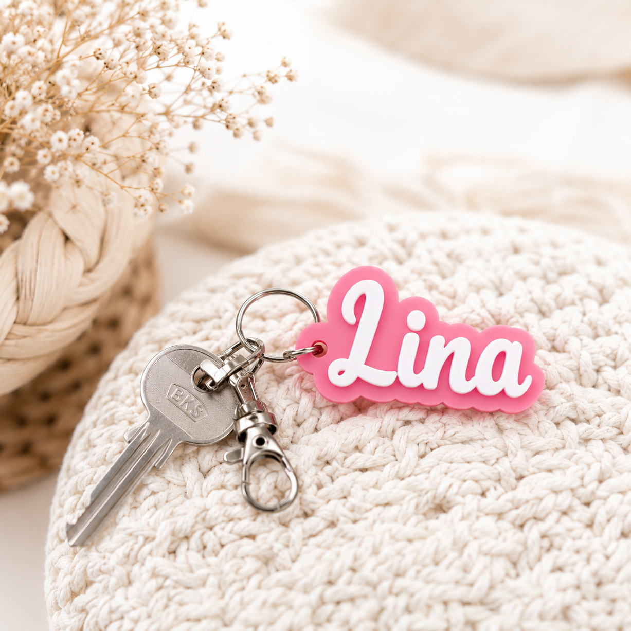 Personalisierter Schlüsselanhänger mit Wunschname – individuelles Geschenk für Kinder und Erwachsene