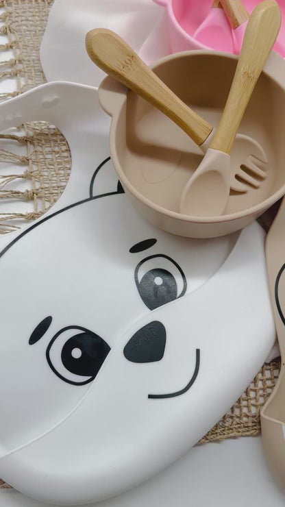 Personalized baby gift cutlery set with engraving