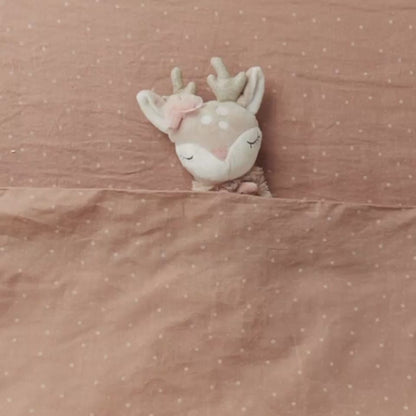 Cuddly blanket with name / deer Bieco printed cuddle cloth girl