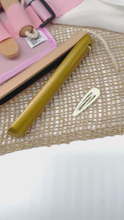 Personalisierte Friseurtasche  / Holzspielzeug Mädchen