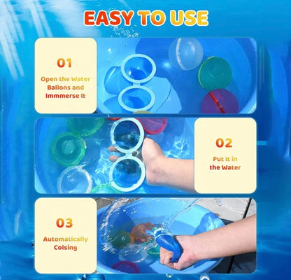Reusable Water Balloons – Set of 6 for Kids