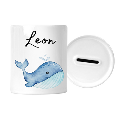 Personalized money box for children / with name