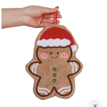 Weihnachtliches Handtuch Lebkuchenmann für Hände und Gesicht