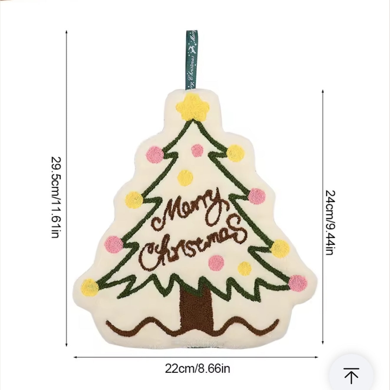 Weihnachtliches Handtuch Tannenbaum für Hände und Gesicht