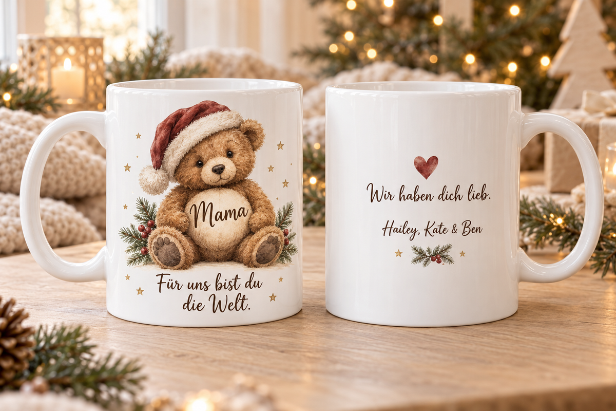 Nahaufnahme eines liebevoll personalisierten Produkts mit Wunschname
